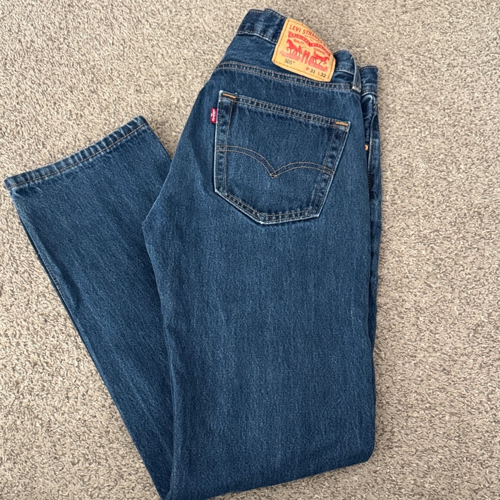 Levi's Men's Dark Blue Straight Jeans